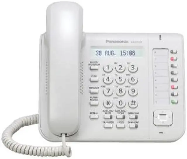 Alt view image 9 of 13 - Panasonic KX-DT521 White 8 Button 1-line Digital Telephone