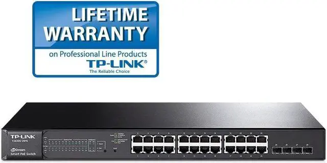 Alt view image 18 of 18 - TP-LINK T1600G-28PS 24Port Gigabit Smart PoE Switc
