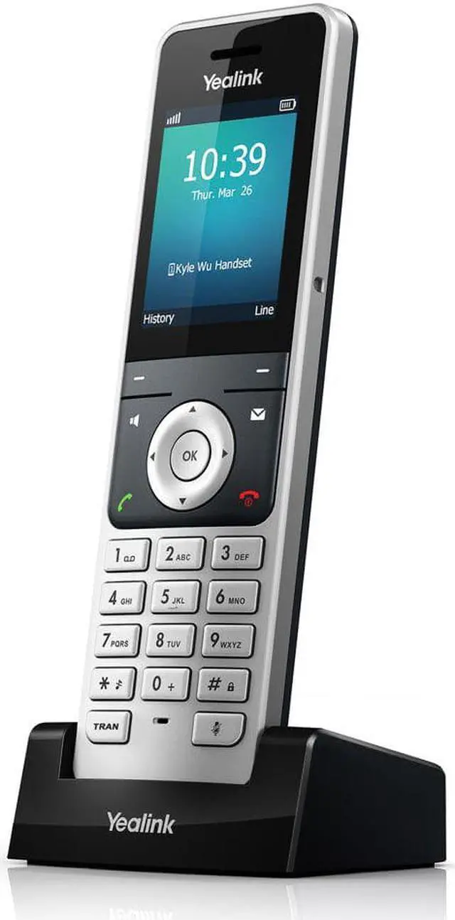 Alt view image 4 of 8 - Yealink YEA-W56H HD DECT Expansion Handset for Cordless VoIP Phone and Device