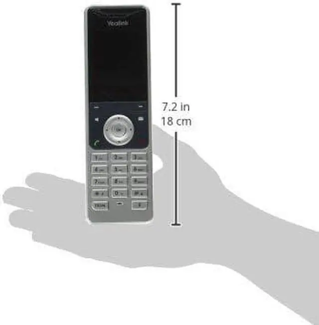 Alt view image 6 of 8 - Yealink YEA-W56H HD DECT Expansion Handset for Cordless VoIP Phone and Device
