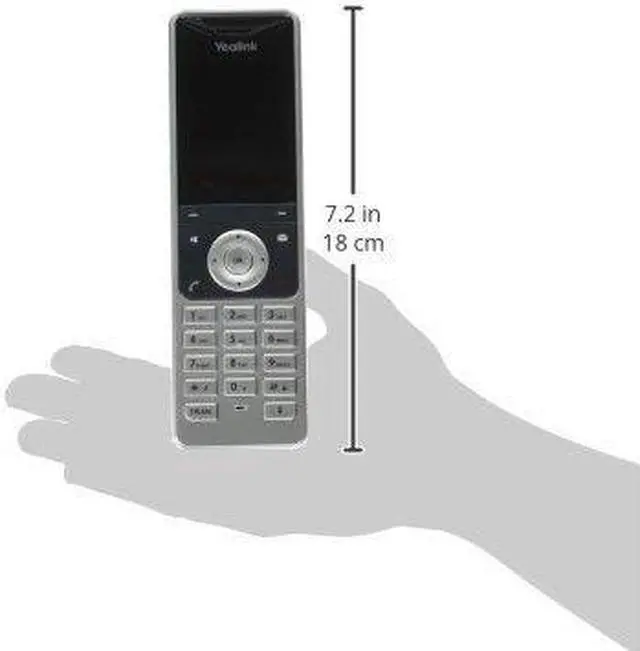 Alt view image 7 of 8 - Yealink YEA-W56H HD DECT Expansion Handset for Cordless VoIP Phone and Device