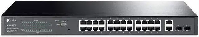 Alt view image 15 of 20 - TP-Link 28-Port Gigabit Easy Smart Switch with 24-Port PoE+