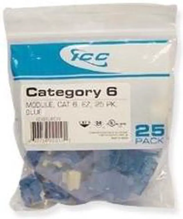 Alt view image 6 of 6 - ICC IC107L6CBL CAT 6 UTP Modular Jack