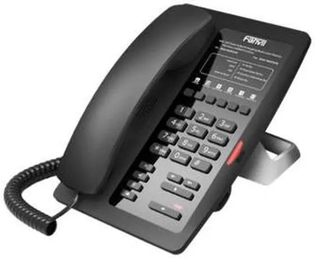 Alt view image 2 of 4 - fanvil h3w wi-fi ip phone black wireless built-in 2.4ghz usb for charging voip phone hotel/hospital (black)