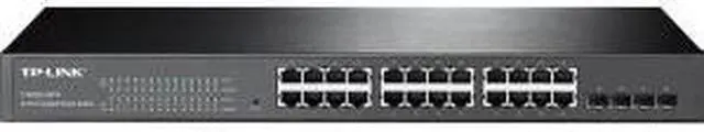 Alt view image 7 of 9 - TP-Link 24 Port Gigabit Switch | Smart Managed Switch w/ 4 SFP Slots | Rackmount | Limited Lifetime Protection | Support L2/L3/L4 QoS, IGMP and Link Aggregation | IPv6 and Static Routing (T1600G-28TS)