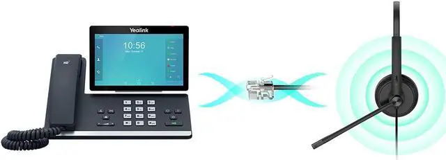 Alt view image 5 of 5 - yealink yhs34 mono analog wired headset - qd to rj9