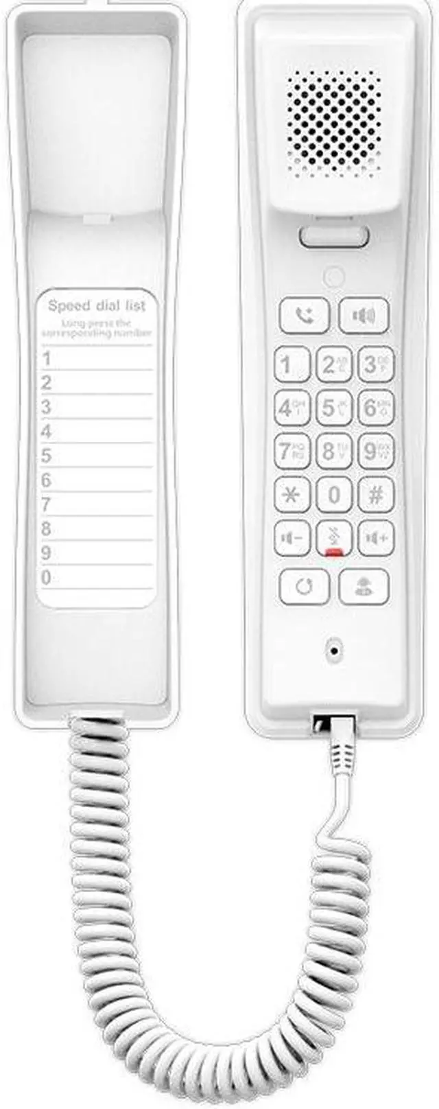 Alt view image 2 of 3 - fanvil h2u white hotel phone