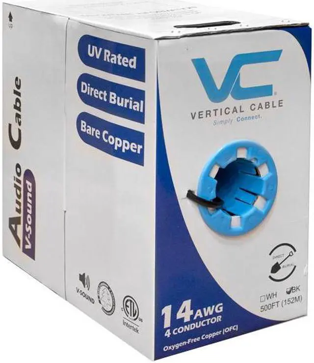 Alt view image 3 of 5 - Direct Burial 14awg 4 Conductor Audio Cable - 500ft Black