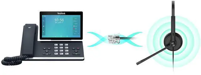 Alt view image 9 of 9 - Yealink YHS34-DUAL Wideband Headset for Yealink IP Phones