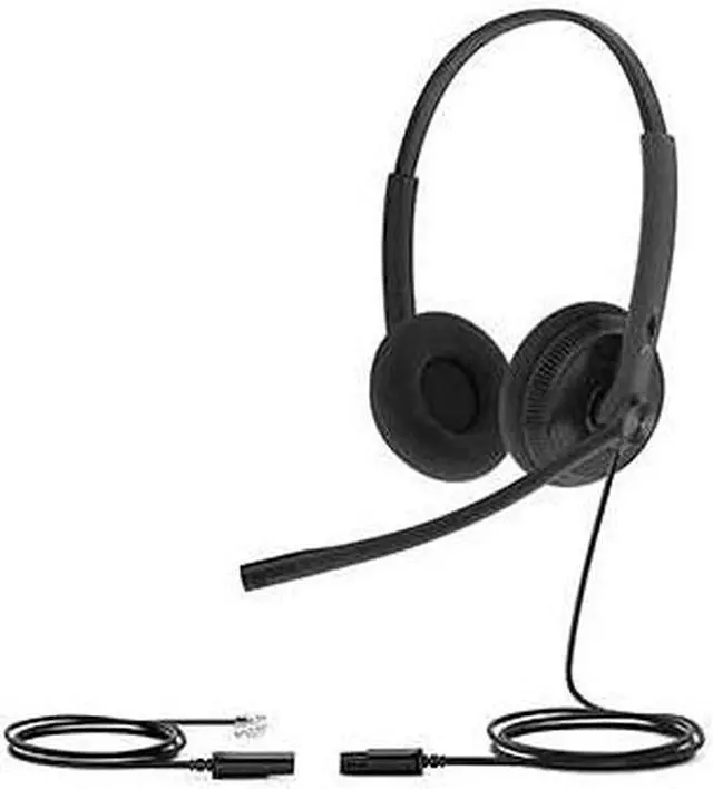 Alt view image 3 of 5 - yealink yhs34 dual lite wired headset - qd to rj9