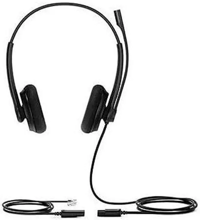 Alt view image 4 of 5 - yealink yhs34 dual lite wired headset - qd to rj9