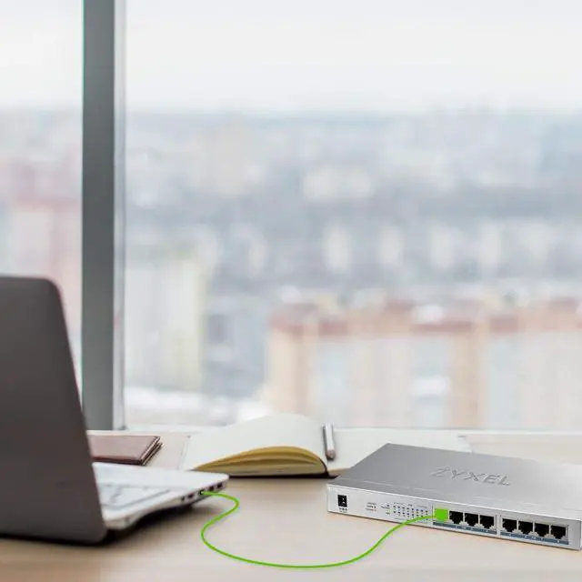 Alt view image 15 of 18 - ZYXEL 8-Port GbE Unmanaged PoE Switch - 8 Ports - Manageable - 2 Layer Supported - Twisted Pair - -