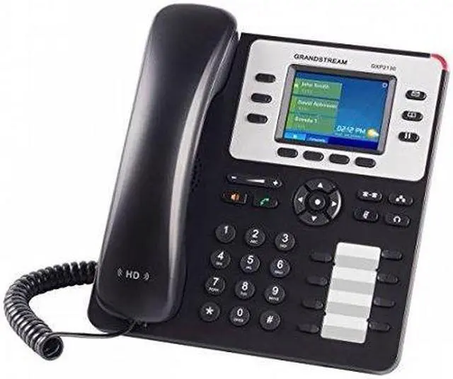Alt view image 11 of 15 - Grandstream Enterprise IP Telephone GXP2130 (2.8" LCD, POE, Power Supply Included)