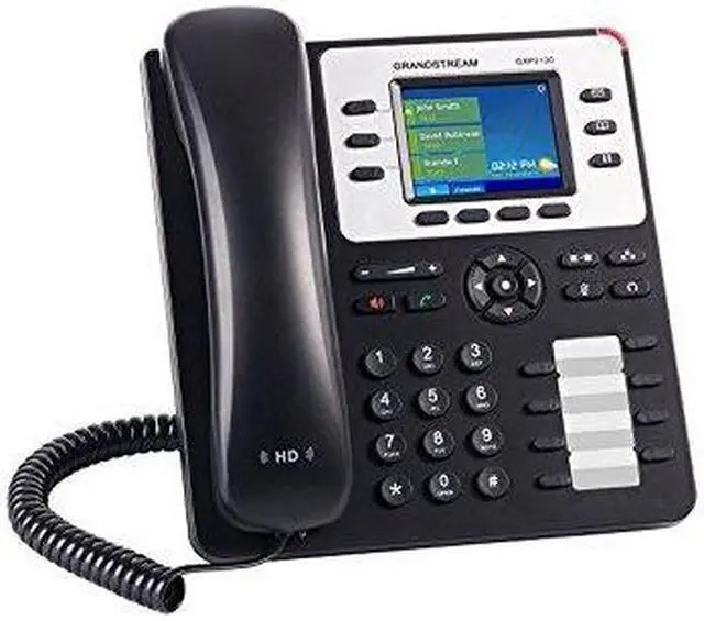 Alt view image 9 of 15 - Grandstream Enterprise IP Telephone GXP2130 (2.8" LCD, POE, Power Supply Included)