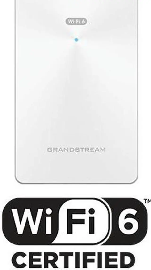Main image of Grandstream Hybrid 802.11ax Wi-Fi 6 In-Wall AP (2x2 2.4 GHz, 4x4 5.0 GHz) GWN7661