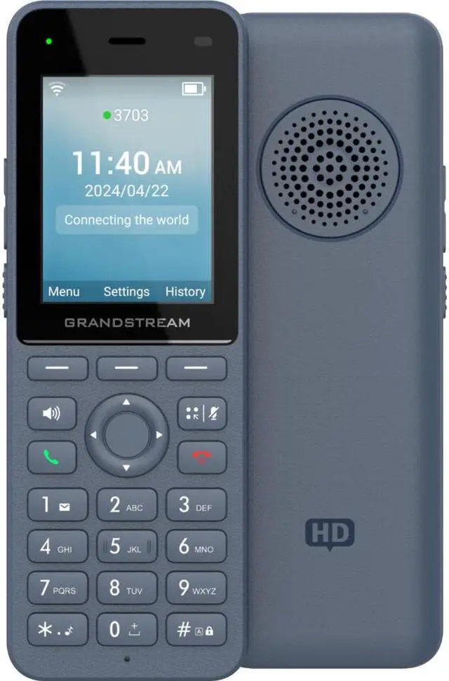 Alt view image 3 of 3 - Grandstream Cordless WiFi IP Phone WP826 SIP Phone