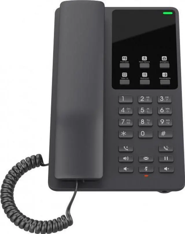 Main image of Grandstream Desktop Hotel Phone w/ built-in WiFi - Black GHP621W