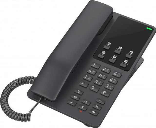 Alt view image 3 of 3 - Grandstream Desktop Hotel Phone w/ built-in WiFi - Black GHP621W