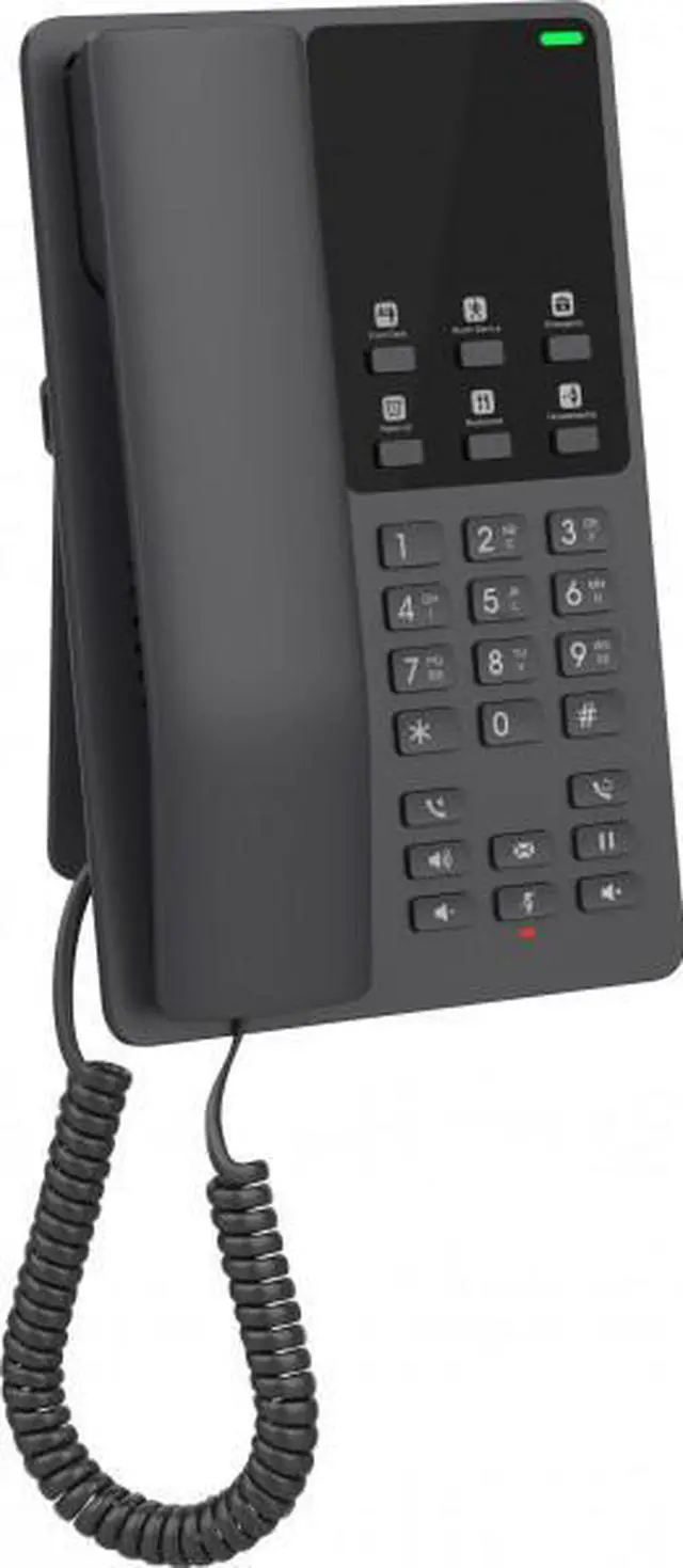 Alt view image 2 of 3 - Grandstream Desktop Hotel Phone w/ built-in WiFi - Black GHP621W