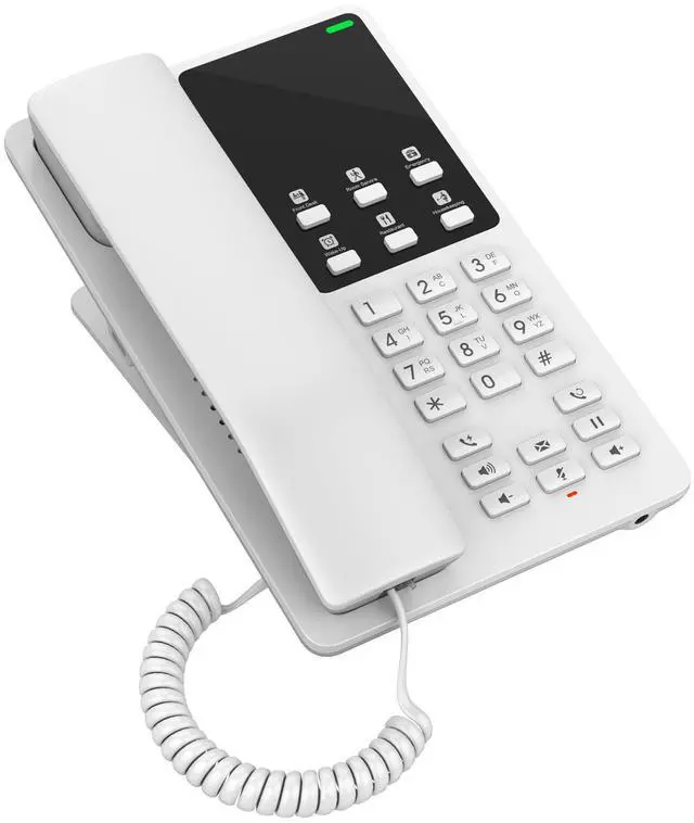 Alt view image 2 of 3 - Grandstream Desktop Hotel Phone w/ built-in WiFi - White GHP620W