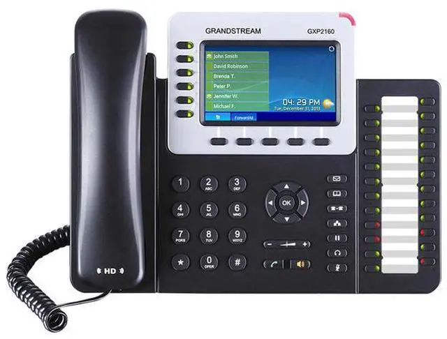 Alt view image 13 of 16 - Grandstream Gxp2160 Ip Phone - Bluetooth - Desktop Wall Mountable