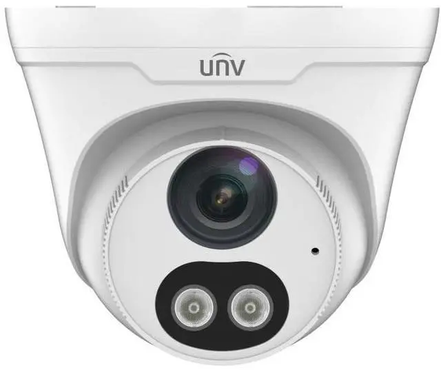 Alt view image 2 of 2 - Uniview UNV 4MP Dual Light Fixed Turret, 4.0mm, Built-in Mic & Speaker IPC3612SR3-ADF40KMC-DL
