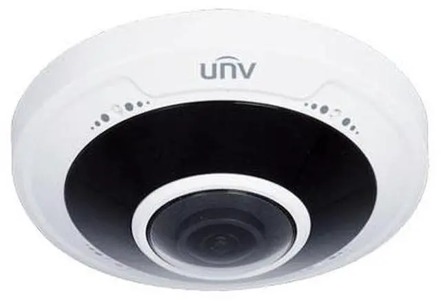 Alt view image 2 of 2 - Uniview UNV 5MP Network IR Fisheye Dome (1.4mm, 10m IR, SD Slot, PoE, RJ45, Omnidirectional MicroPhone, Full Cable) IPC815SB-ADF14K-I0