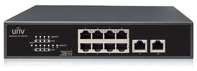 Main image of Uniview UNV Ethernet 8 Port PoE Switch NSW2010-10T-POE-IN