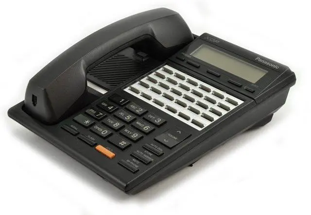 Main image of Panasonic KX-T7230-B 2-Line LCD Display 24 Button Speakerphone XDP Black (Refurbished)
