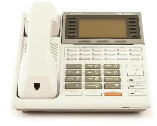 Main image of Panasonic KX-T7235 Digital Speakerphone 6-line LCD 24 Co Line XDP White (Refurbished)