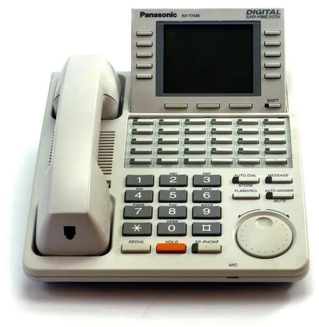 Alt view image 2 of 2 - Panasonic KX-T7436 Digital Propietary Telephone - White (Refurbished)