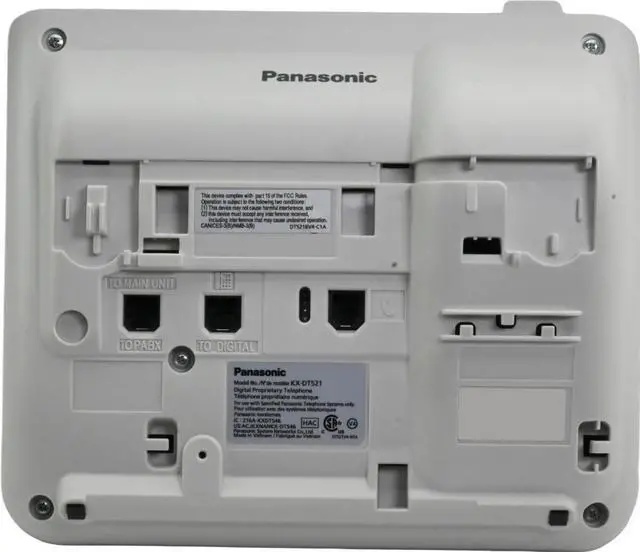Alt view image 3 of 3 - Panasonic KX-DT521 White Standard Phone (Refurbished)