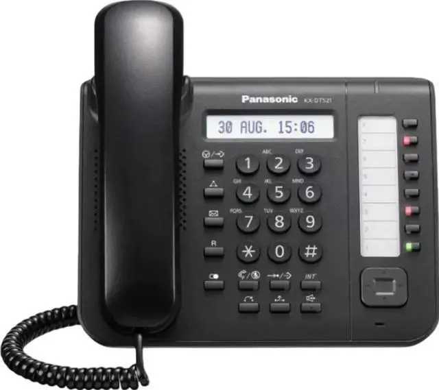 Alt view image 2 of 2 - Panasonic KX-DT521-B Digital Proprietary Telephone Black (Refurbished)