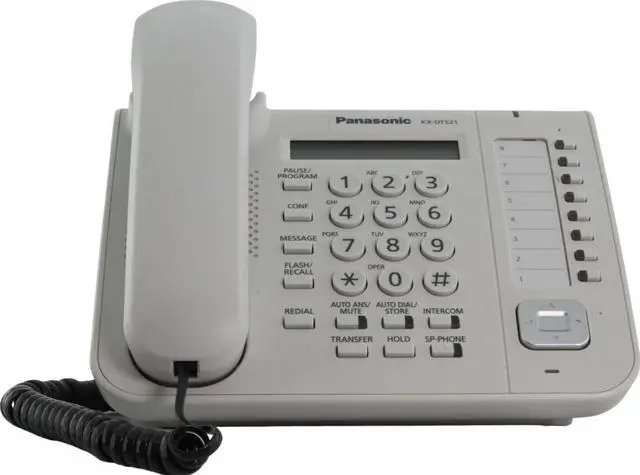Alt view image 2 of 3 - Panasonic KX-DT521 White Standard Phone (Refurbished)