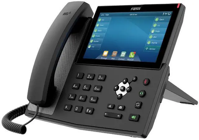 Alt view image 4 of 4 - fanvil x7 enterprise voip phone, 7-inch color touch screen, 20 sip lines, power adapter not included