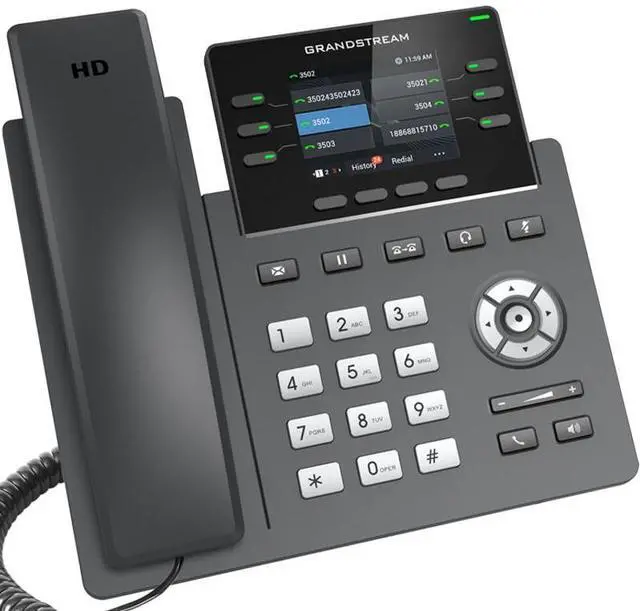 Alt view image 3 of 3 - Grandstream 6-Line Professional IP Phone Designed for Mass Deployment and Easy Management GRP2613W