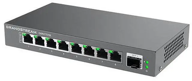 Alt view image 2 of 2 - Grandstream Unmanaged 2.5 Multi-Gigabit Switch, 8 x 2.5 GigE, 1 x SFP+ GWN7701M