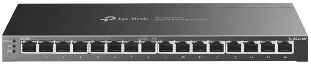 Alt view image 11 of 17 - TP-Link TL-SG2016P | 16 Port Gigabit Smart Managed PoE switch | 8 PoE+ Port @120W | Omada SDN Integrated | PoE Recovery | IPv6 | Static Routing | L2/L3/L4 QoS