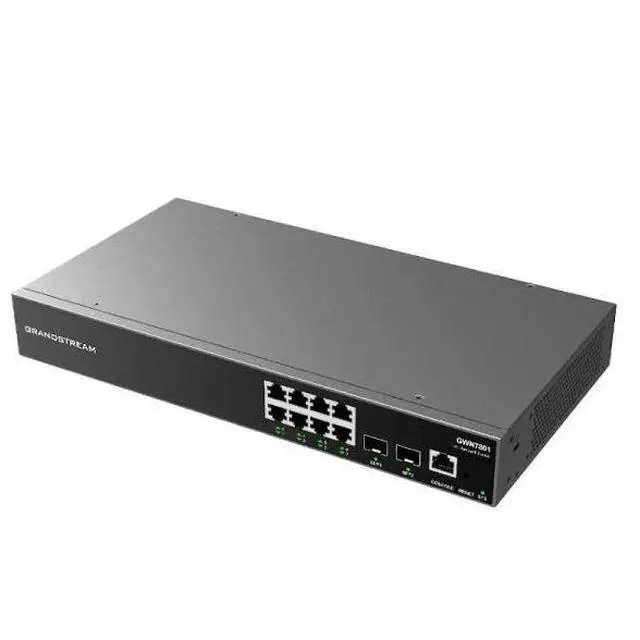 Alt view image 2 of 2 - Grandstream Enterprise Layer 2+ Managed Network Switch, 8 x GigE, 2 x SFP GWN7801