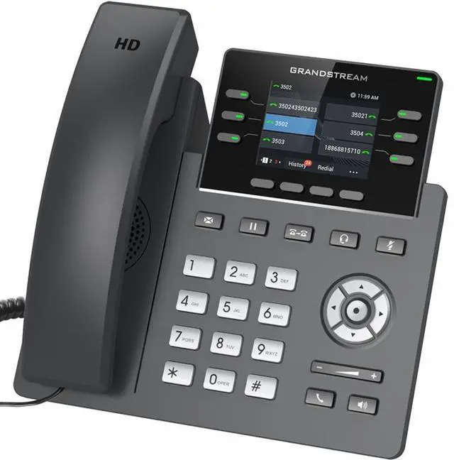 Alt view image 2 of 3 - Grandstream 6-Line Professional IP Phone Designed for Mass Deployment and Easy Management GRP2613W