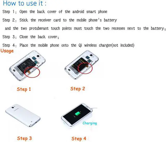 Alt view image 6 of 6 - QI Wireless Charger Charging Pad for Android Smartphone
