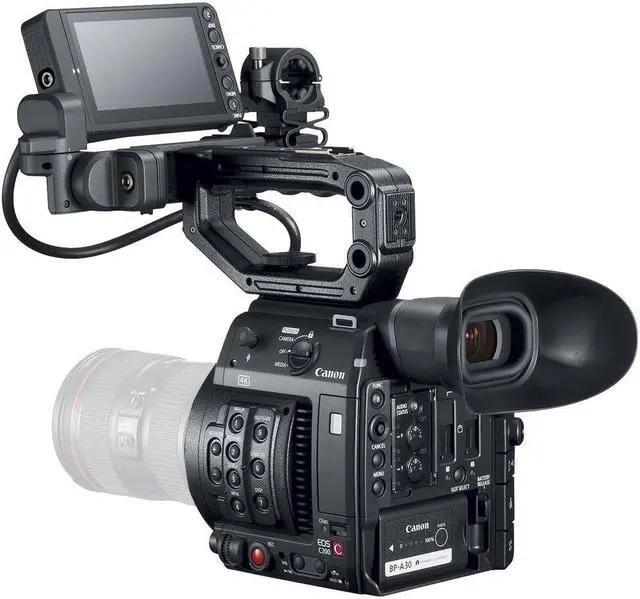 Alt view image 3 of 4 - Canon EOS C200 Cinema Camera 2215C002 & 24-70mm f/2.8L II USM Lens with Memory Card, Case, Tripod - Starter Bundle