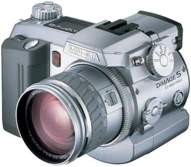 Alt view image 2 of 4 - Minolta Dimage 5 3MP Digital Camera w/7x Optical Zoom