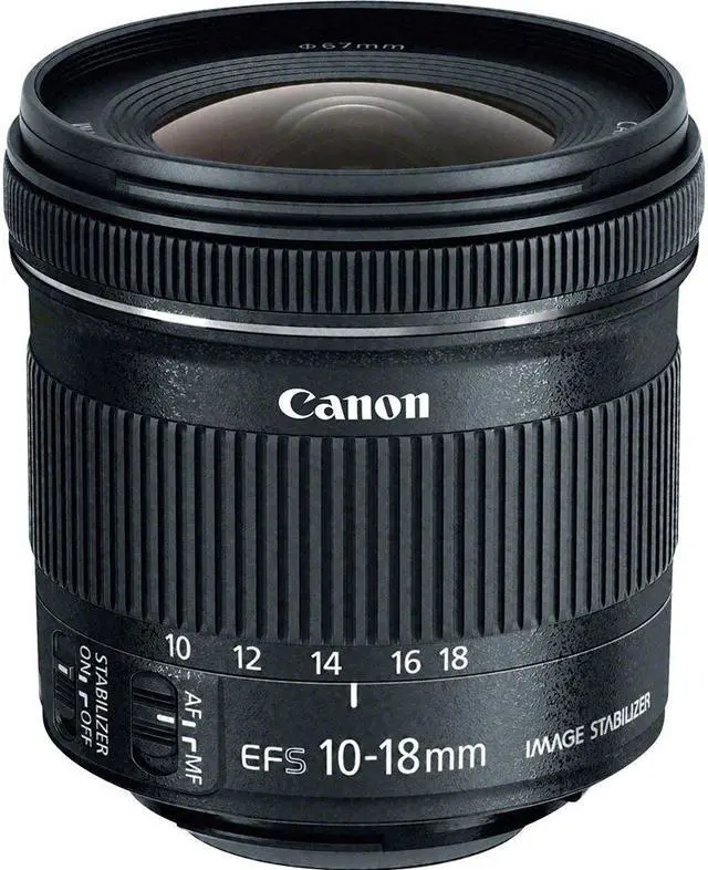 Alt view image 2 of 4 - Canon EF-S 10-18mm f.4.5-5.6 is STM Lens (International Model) + 4.5 inch Vivitar Premium Lens Case + Vivitar Graduated