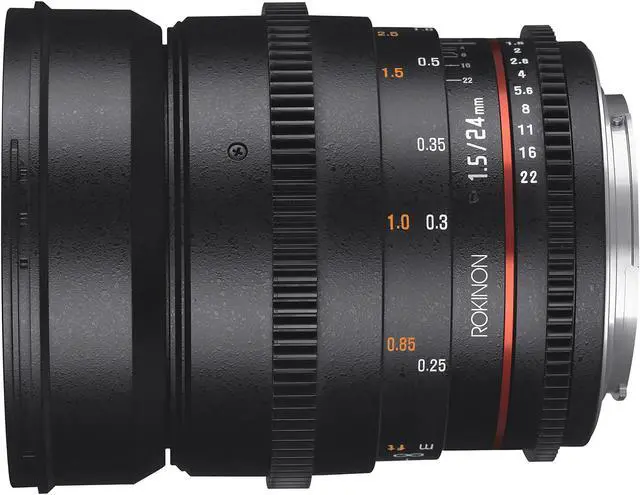 Alt view image 13 of 20 - Rokinon 24mm T1.5 Cine Wide Angle Lens for Canon EF Mount #DS24M-C