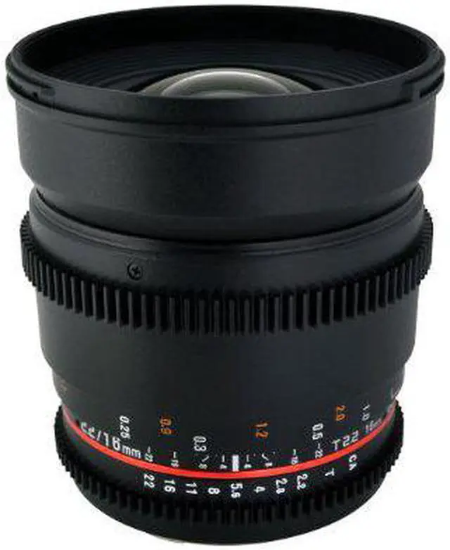 Alt view image 15 of 20 - Rokinon CV16M-NEX 16mm T2.2 Cine Wide Angle Lens for Sony E-Mount Cameras