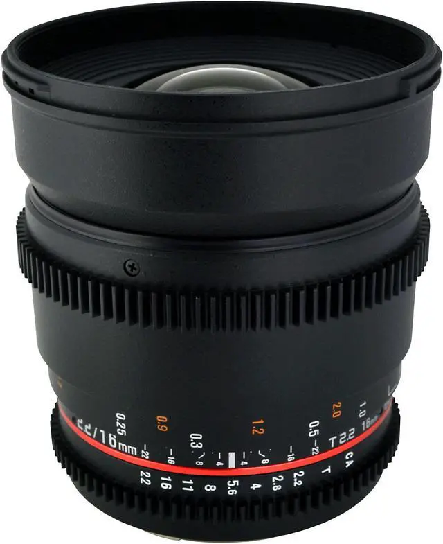 Alt view image 16 of 20 - Rokinon CV16M-NEX 16mm T2.2 Cine Wide Angle Lens for Sony E-Mount Cameras