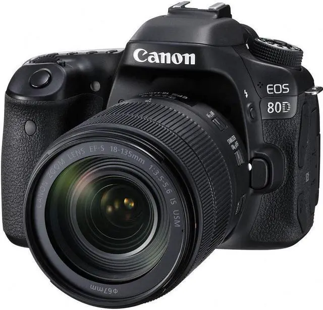 Alt view image 2 of 4 - Canon EOS 80D DSLR Camera with 18-135mm Lens Accessory Bundle  w/ Cleaning Kit