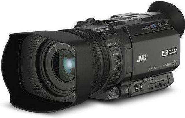 Alt view image 3 of 10 - JVC GY-HM170 4KCAM Professional Camcorder with Integrated 12x Optical Zoom Lens