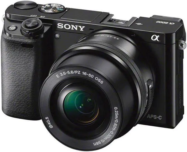 Alt view image 3 of 5 - Sony Alpha a6000 Mirrorless Camera with 16-50mm Lens Black With Soft Bag, Additional Battery, 64GB Memory Card, Card Reader , Plus Essential Accessories